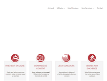 Tablet Screenshot of huissier-49.com